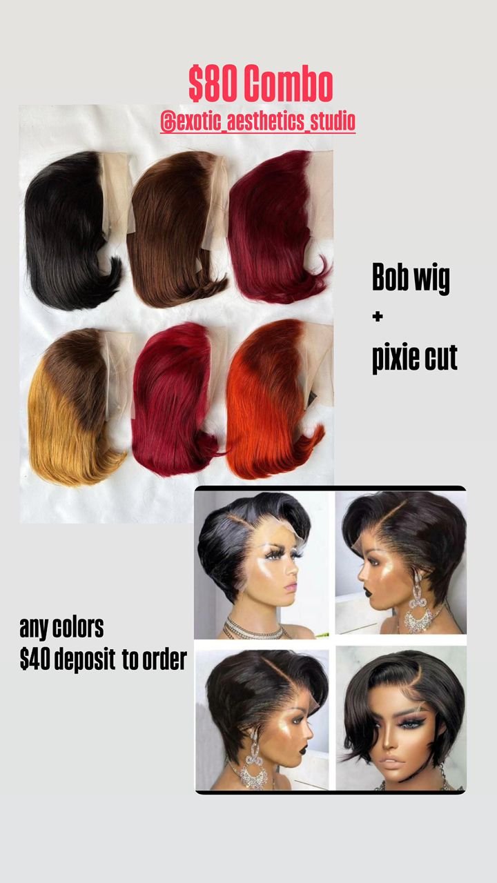 Bob Wigs Pixie Cart
